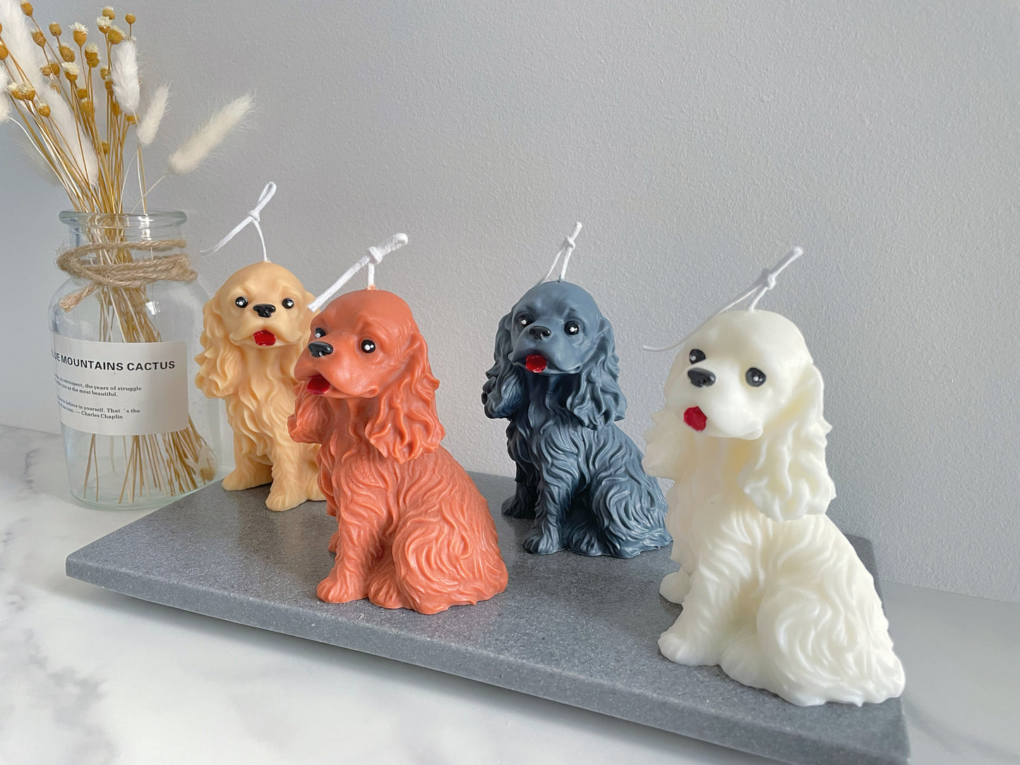 English Toy Spaniel Candle
