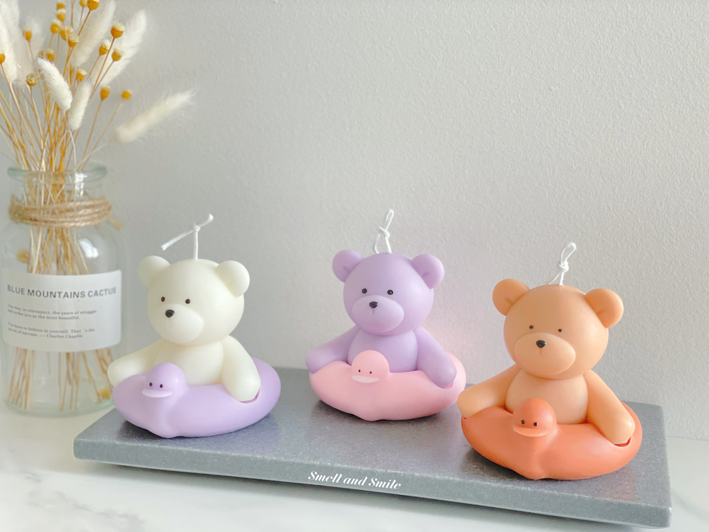 Bear Ride Duckie Candle