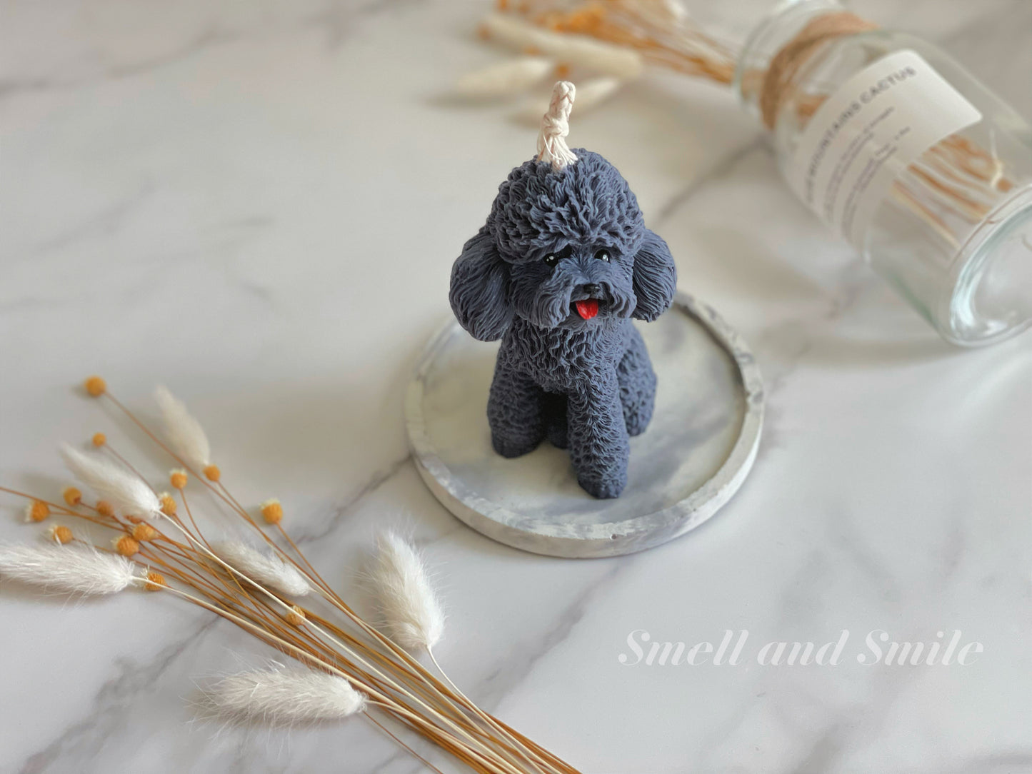 Toy Poodle Candle
