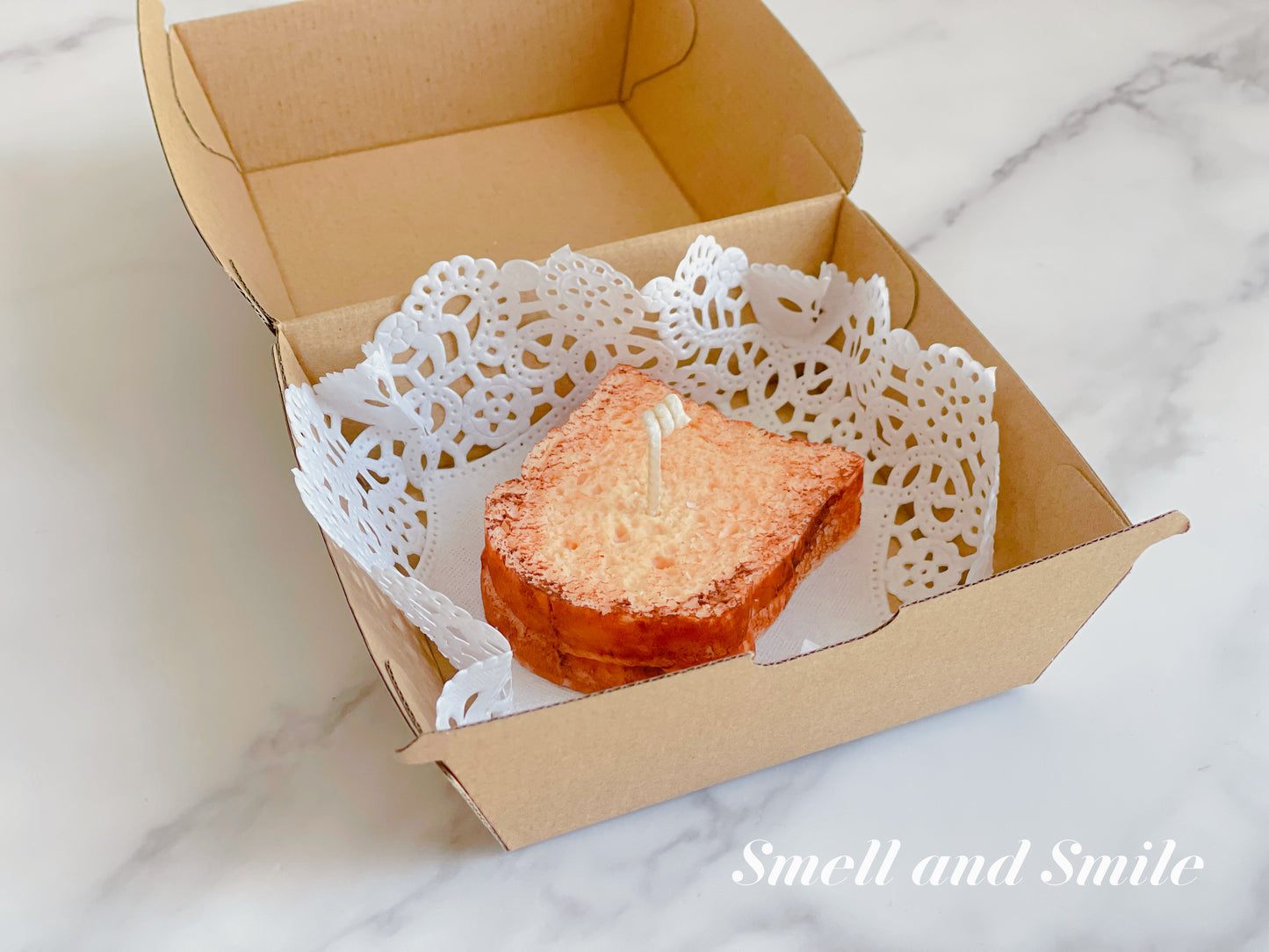 Croissant Toast Breakfast Candle
