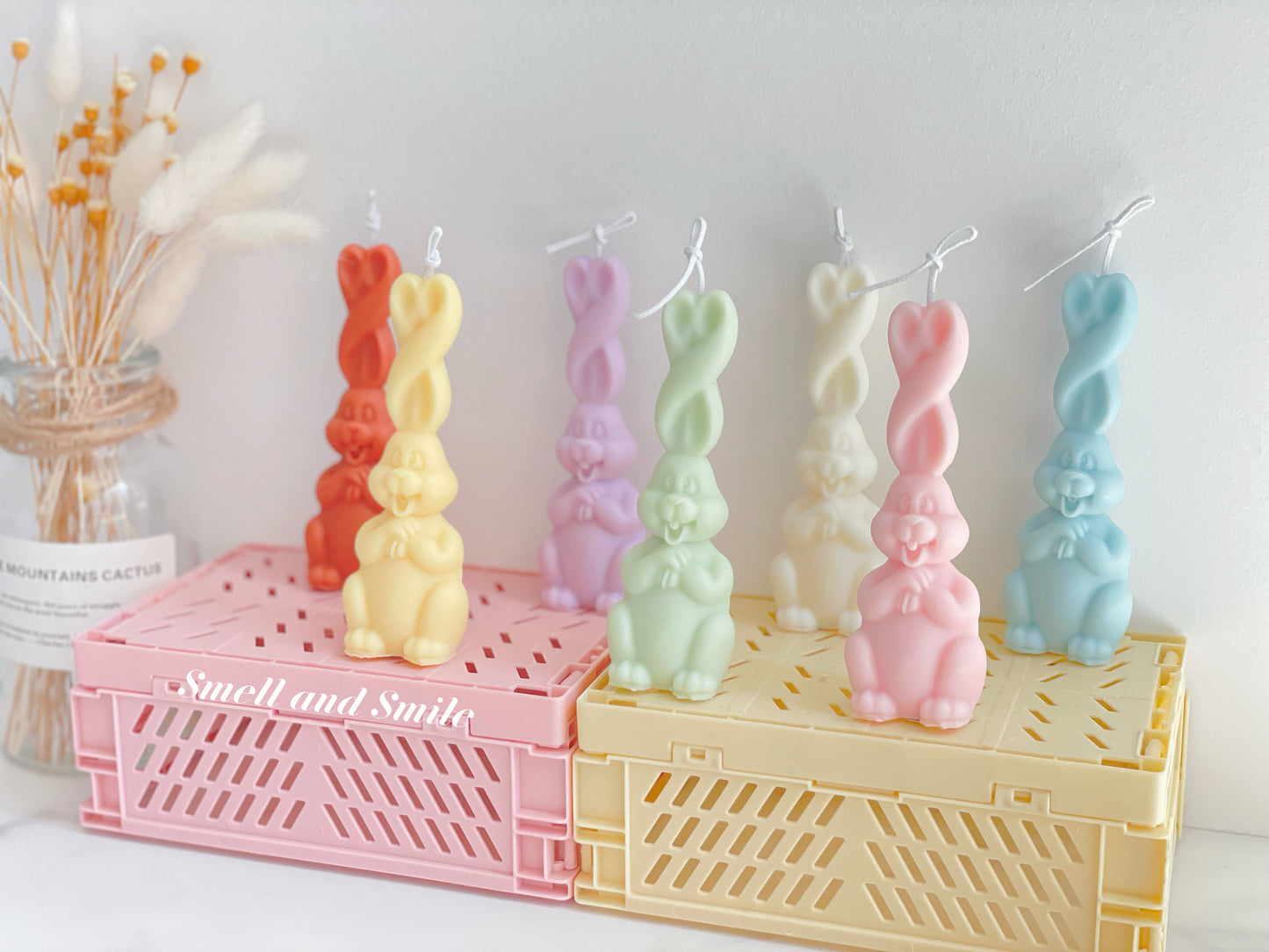 Twisted Ear Bunny Candle