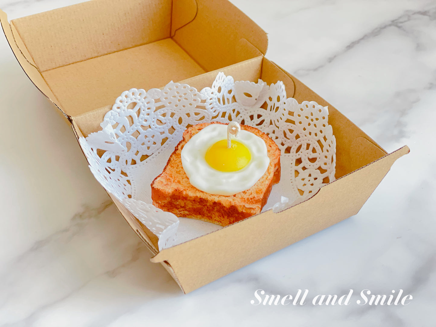 Croissant Toast Breakfast Candle