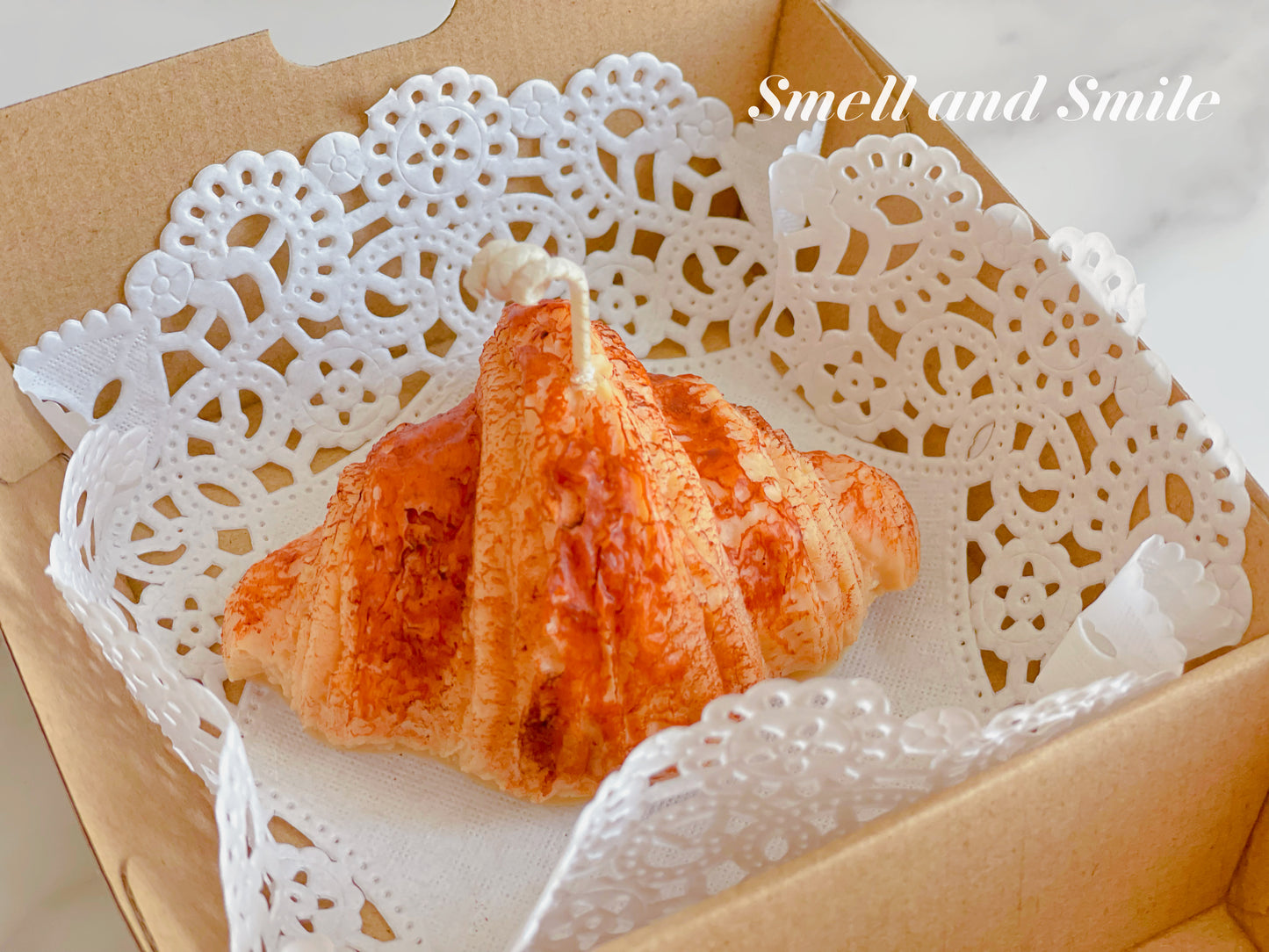 Croissant Toast Breakfast Candle