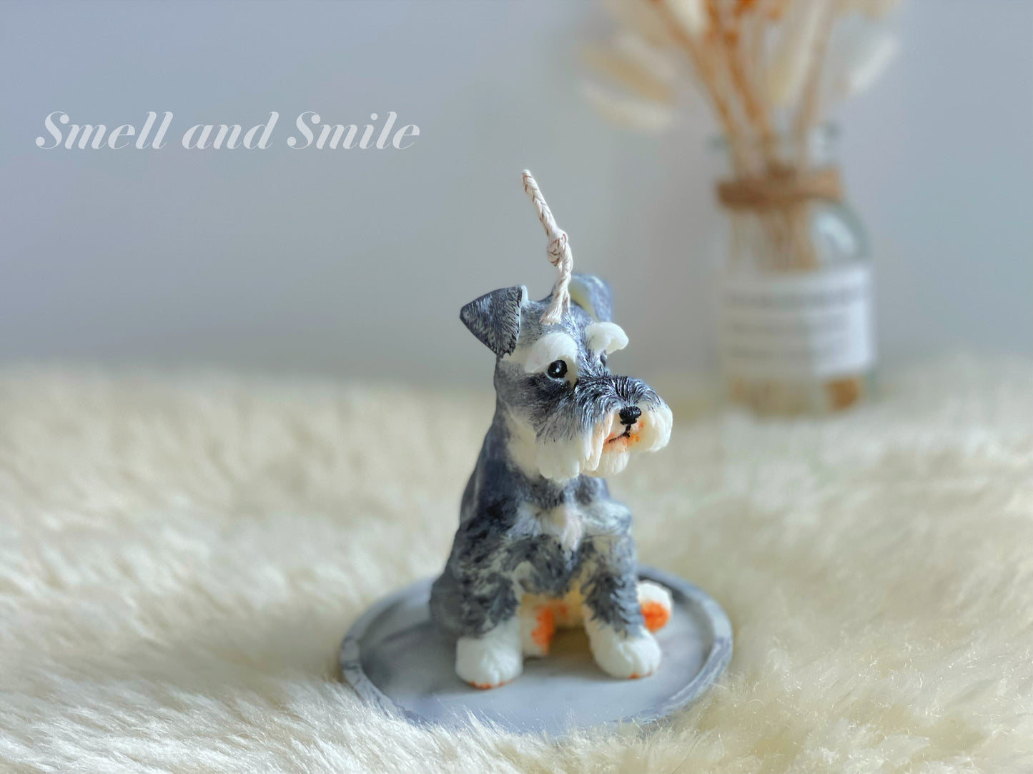 Schnauzer Candle