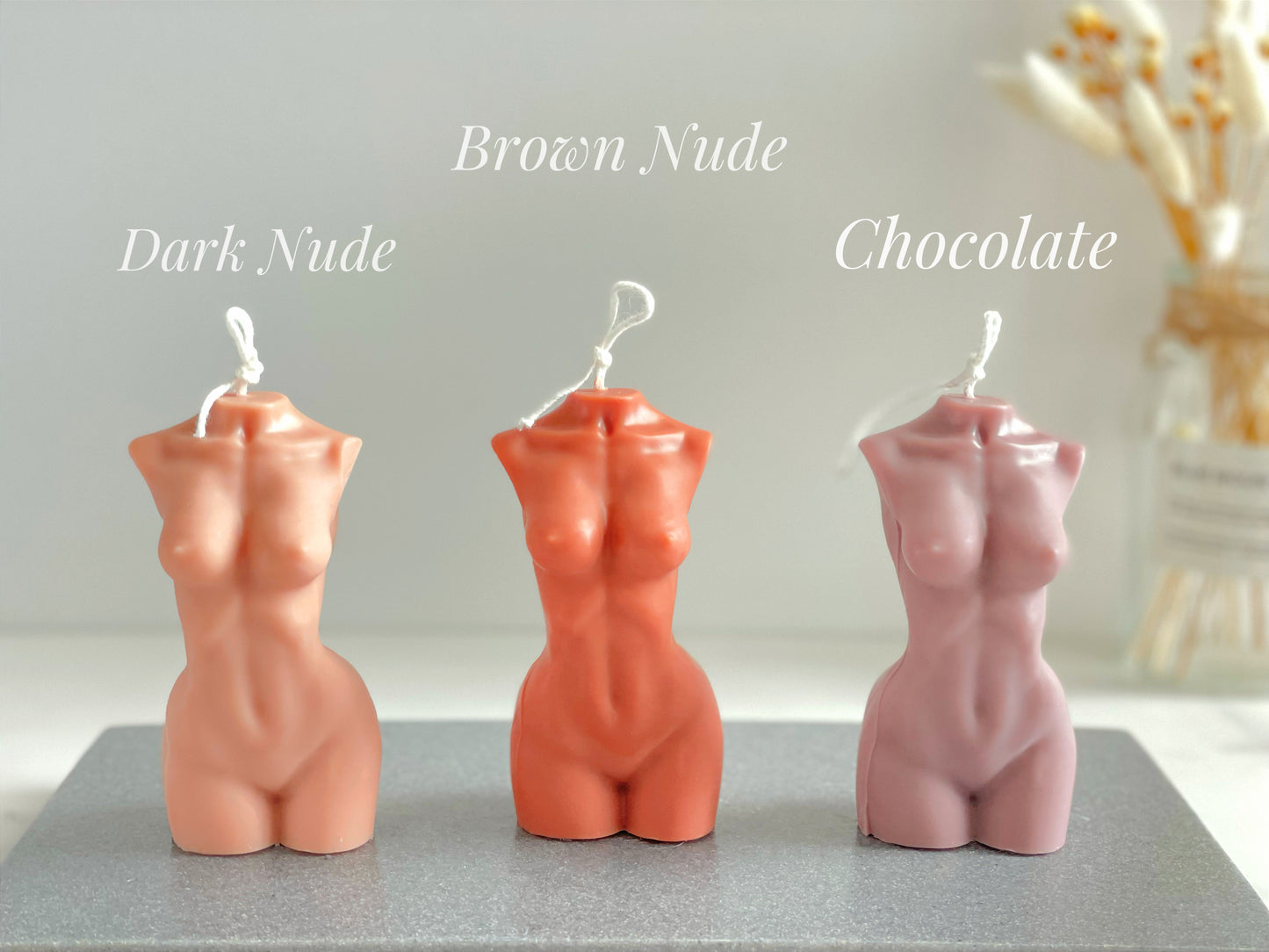 Small Nude Lady Candle