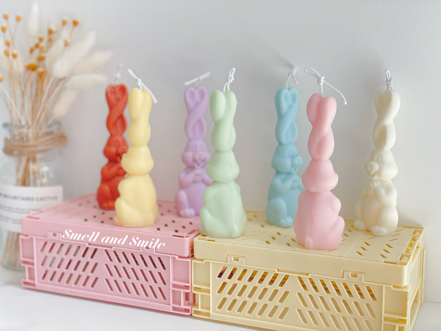 Twisted Ear Bunny Candle