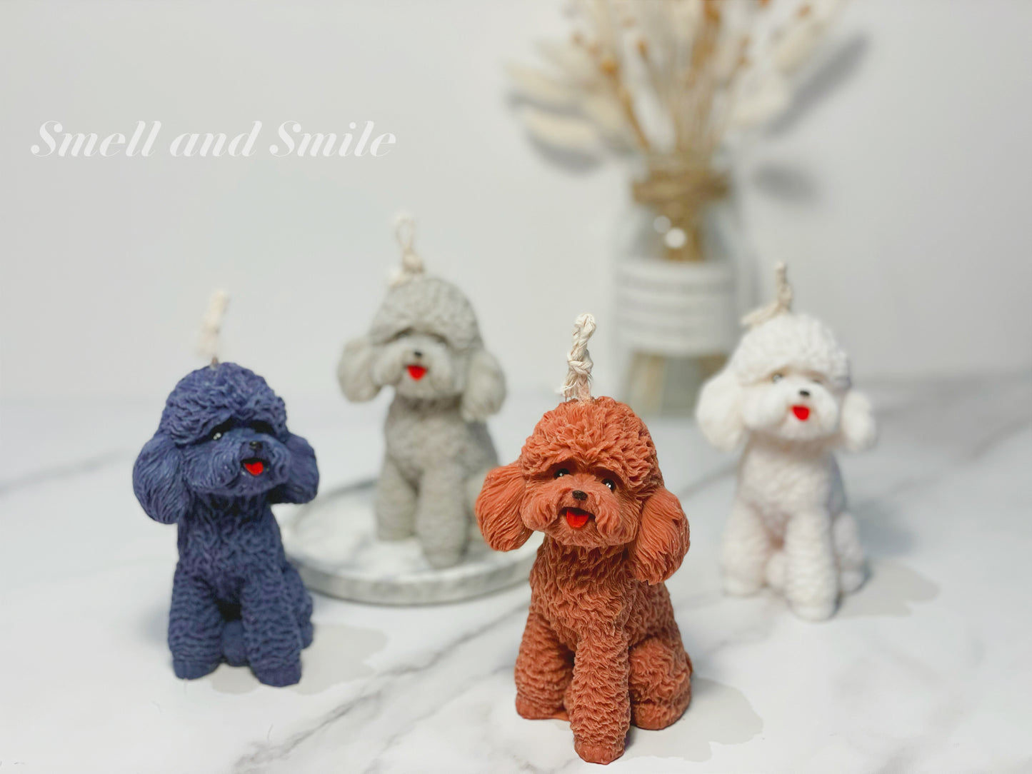 Toy Poodle Candle
