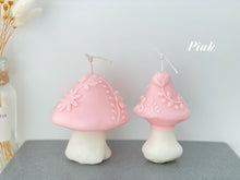 Load image into Gallery viewer, Mushroom Candle with Flower Pattern
