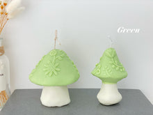 Load image into Gallery viewer, Mushroom Candle with Flower Pattern
