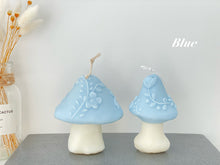 Load image into Gallery viewer, Mushroom Candle with Flower Pattern
