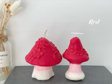 Load image into Gallery viewer, Mushroom Candle with Flower Pattern
