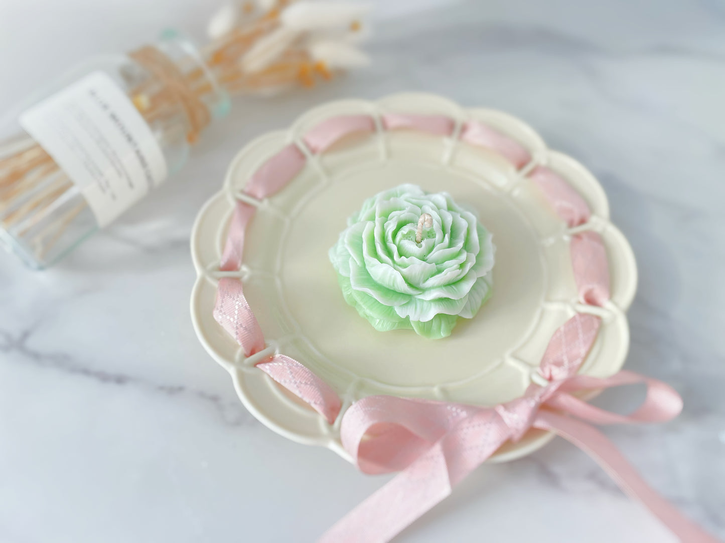 Flower Peony Candle