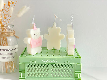 HBD Bear Candle