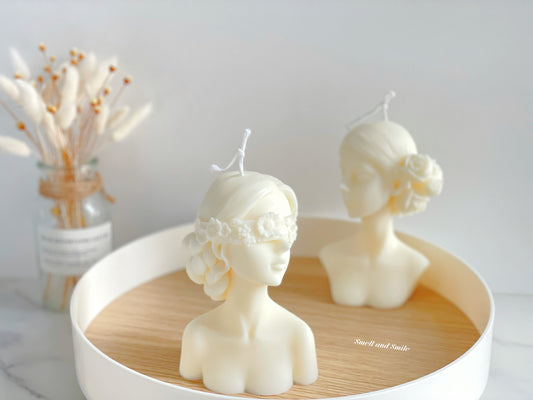 Pretty Female Statues Scented Candle