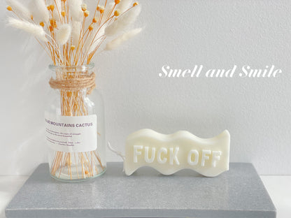 Bad Words Letter Candle