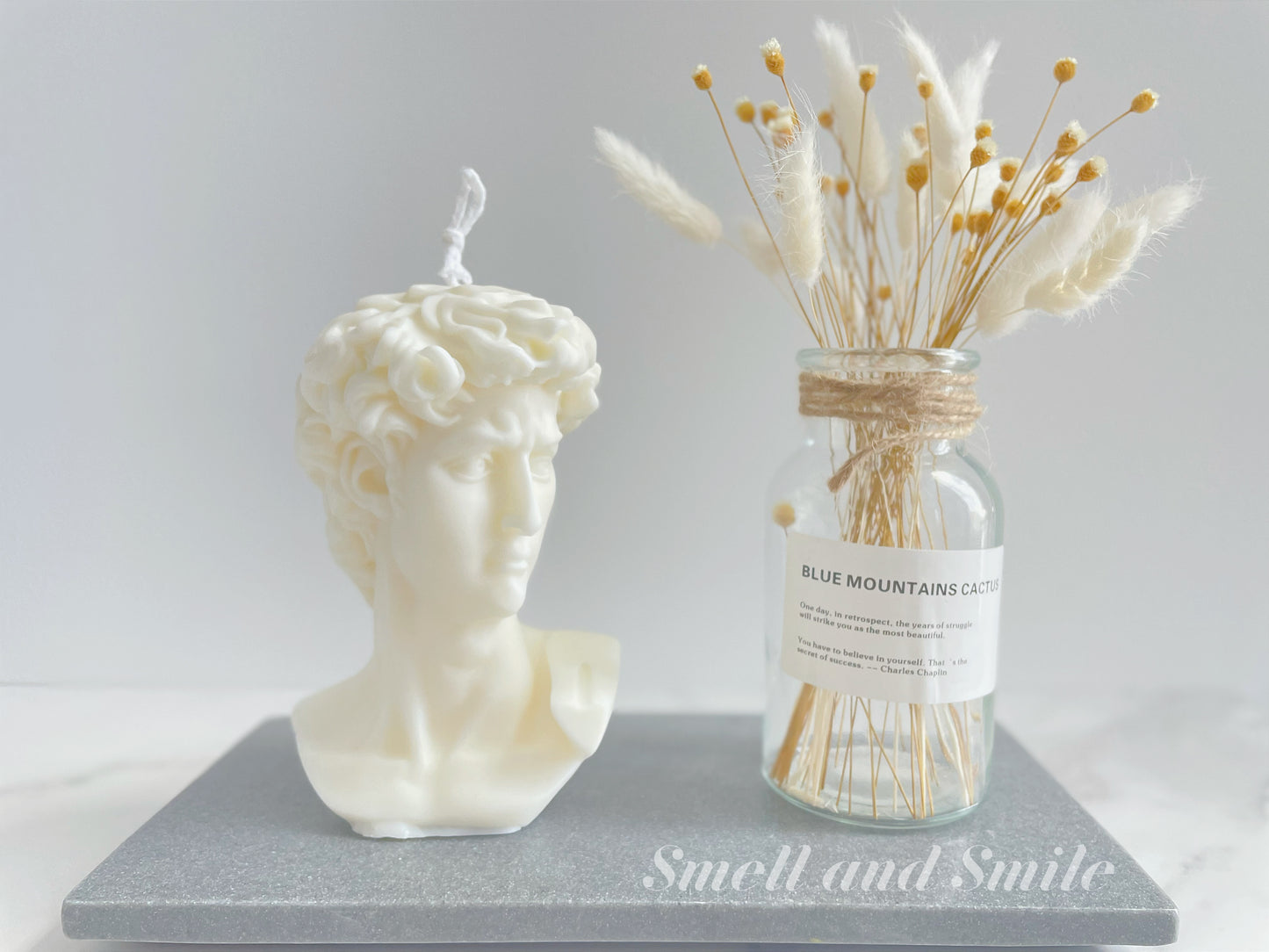 David/Marseille Statue Candle