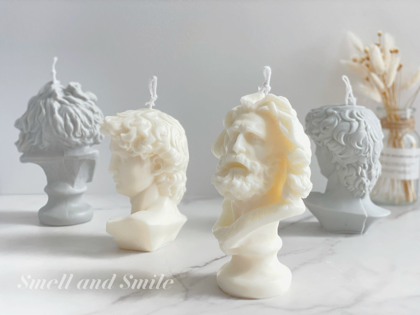 David/Marseille Statue Candle