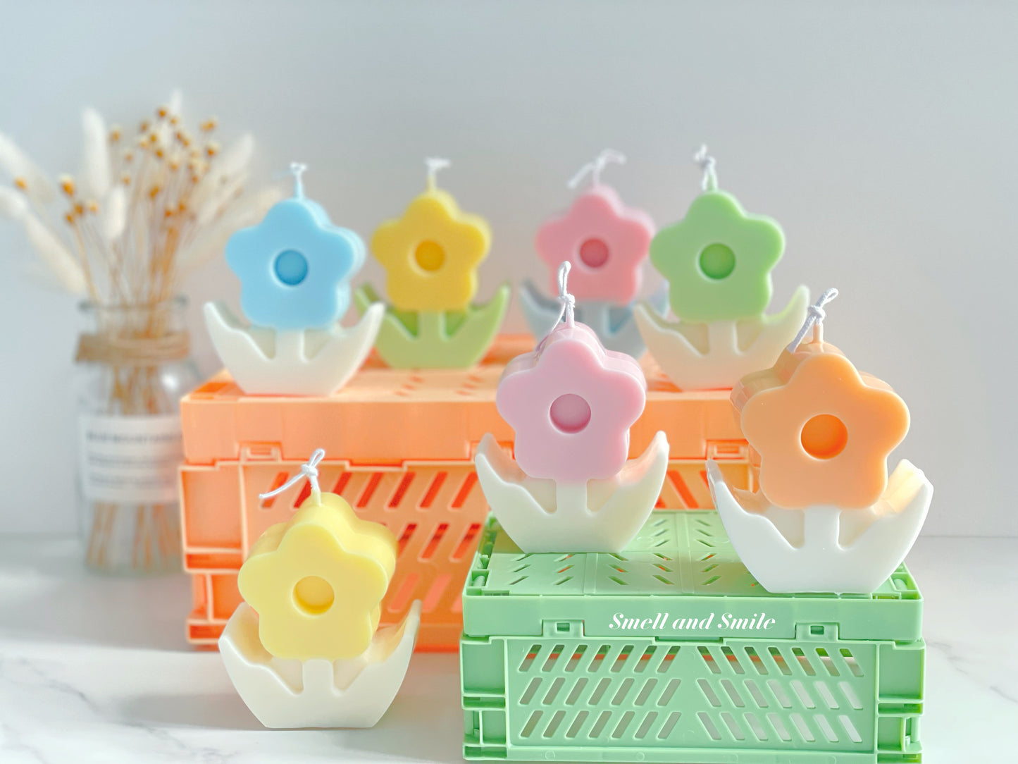 Ins Flower Candle