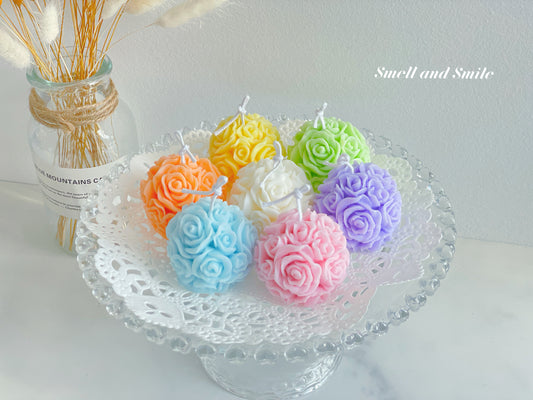 Rose Ball Candle