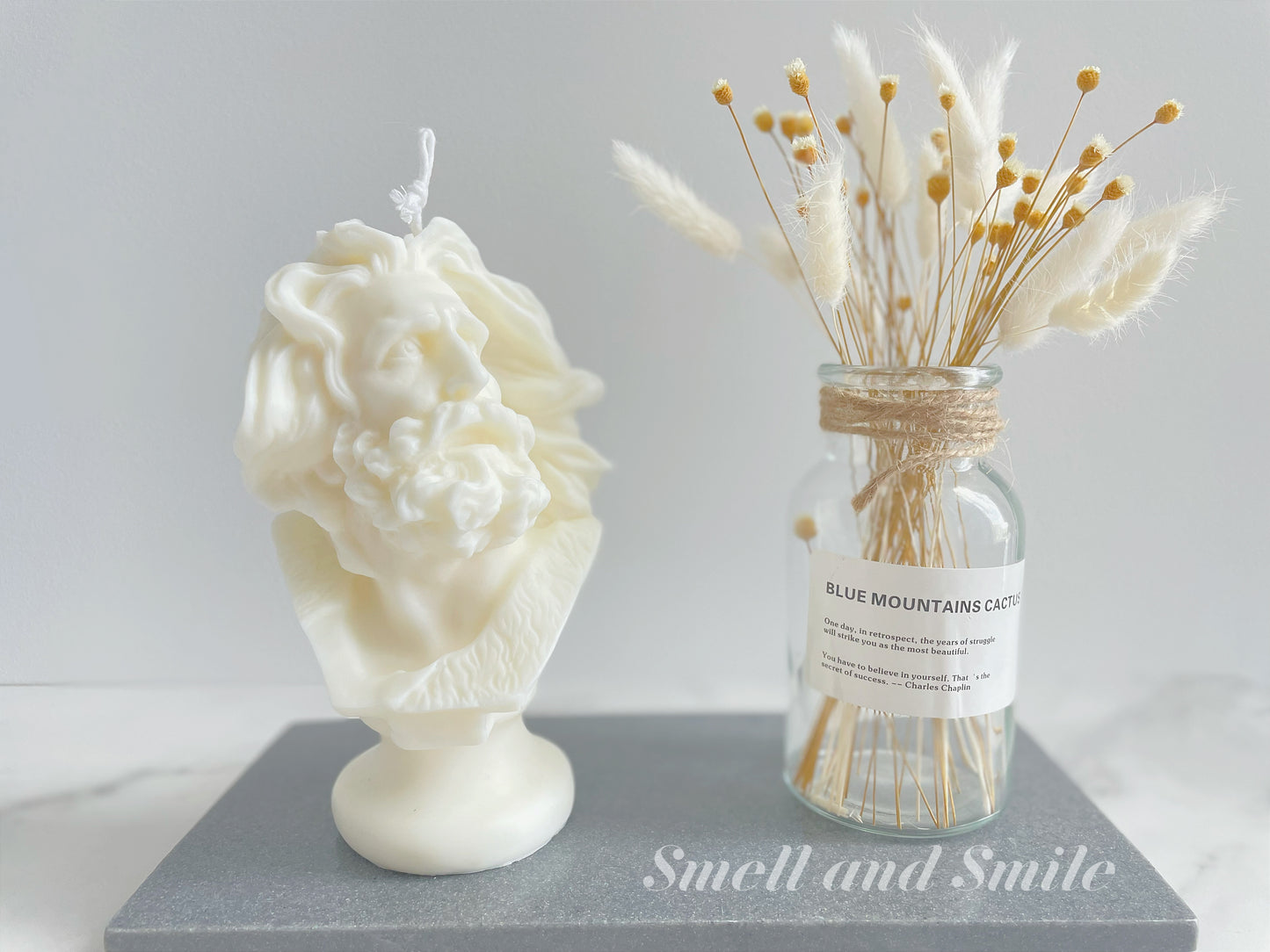 David/Marseille Statue Candle