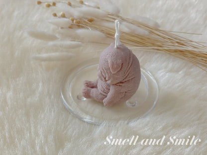 Sleepy Puppy Candle （French Bulldog/Golden Retriever）