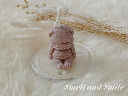 Sleepy Puppy Candle （French Bulldog/Golden Retriever）