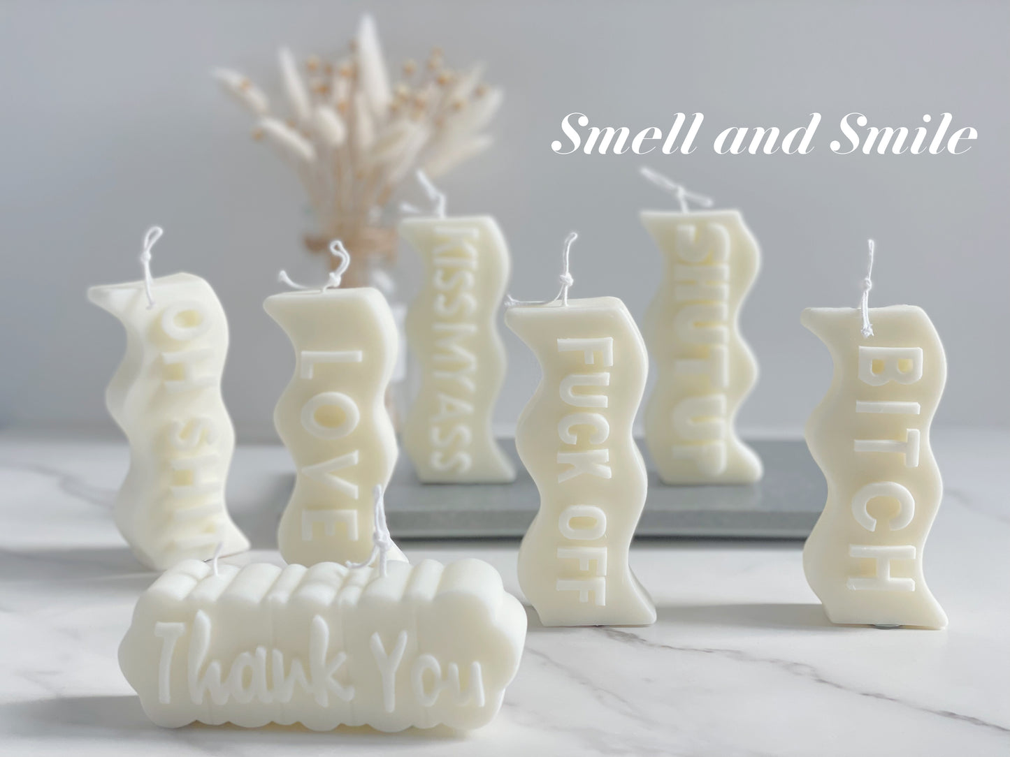 Bad Words Letter Candle