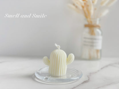 Cactus Plant Pillar Candle