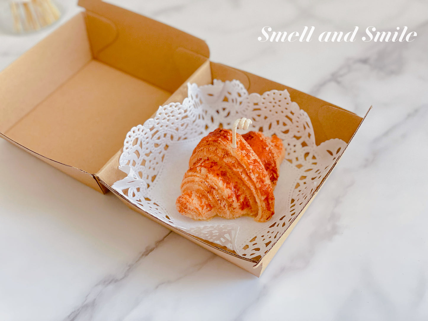 Croissant Toast Breakfast Candle