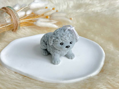 Mini Toy Poodle Puppy Candle